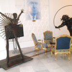 Hotel Negresco interieur. Kunst og imponerende møbler.